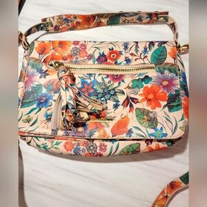Steve Madden Floral leather bag purse medium